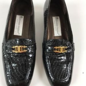 Etienne Aigner Leather Slip-on Loafers Size: 7M